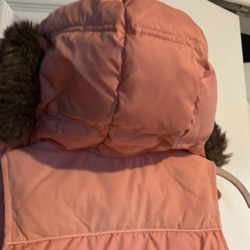 Juicy Couture Belle D'Juicy pink reversable puffer vest kids size 12
